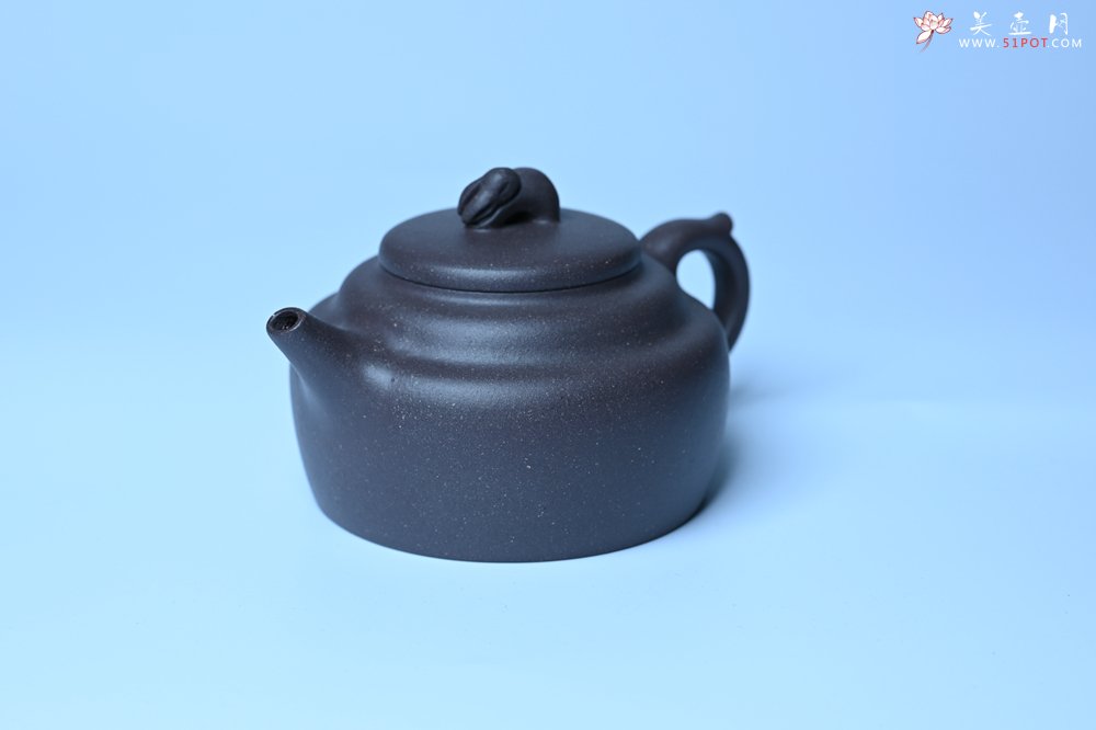 紫砂壶图片：美壶特惠 精品青灰泥玉兔紫砂壶 茶人醉爱 - 宜兴紫砂壶网