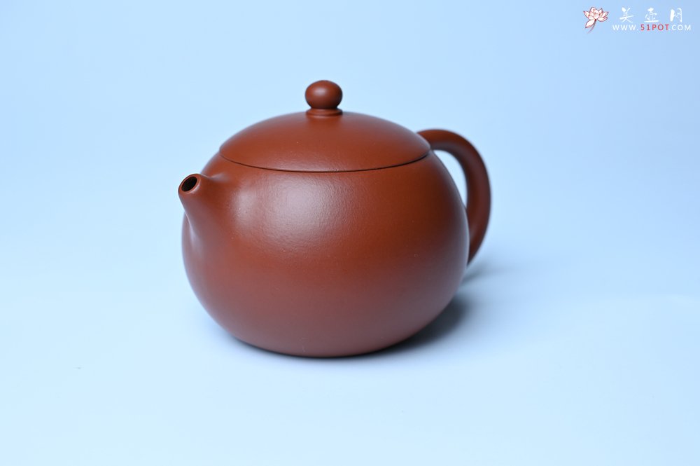 紫砂壶图片：美壶特惠 油润大红袍朱泥 小品西施壶 茶人醉爱 - 宜兴紫砂壶网