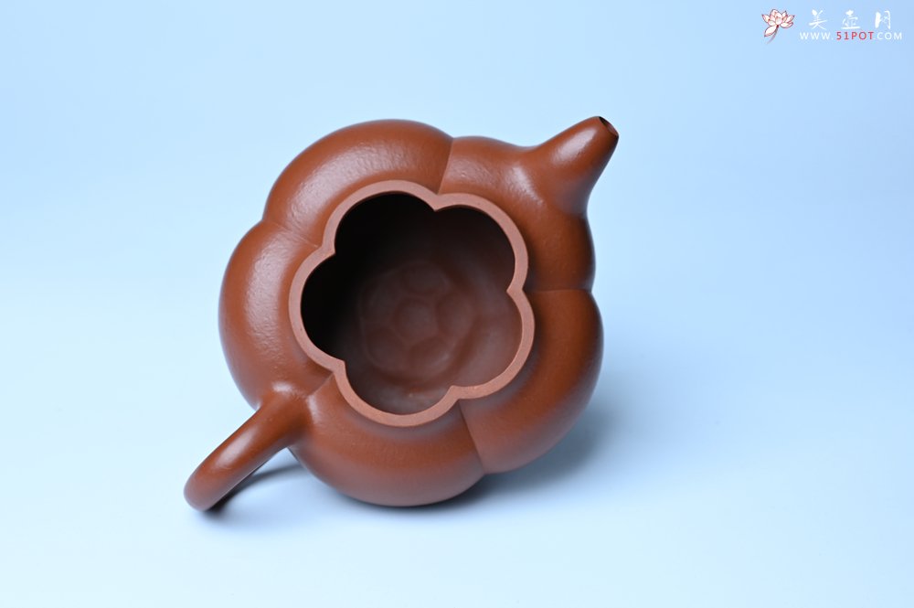 紫砂壶图片：美壶特惠 精品大红袍朱泥上合桃 茶人醉爱 - 宜兴紫砂壶网