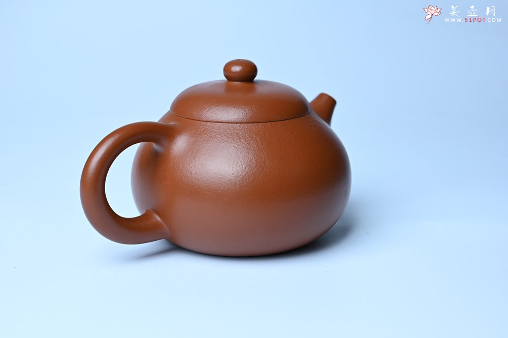 紫砂壶图片：潜力股周小培 油润黄龙山朱泥 全手工文旦壶 壶特好 期待与您结缘 - 宜兴紫砂壶网