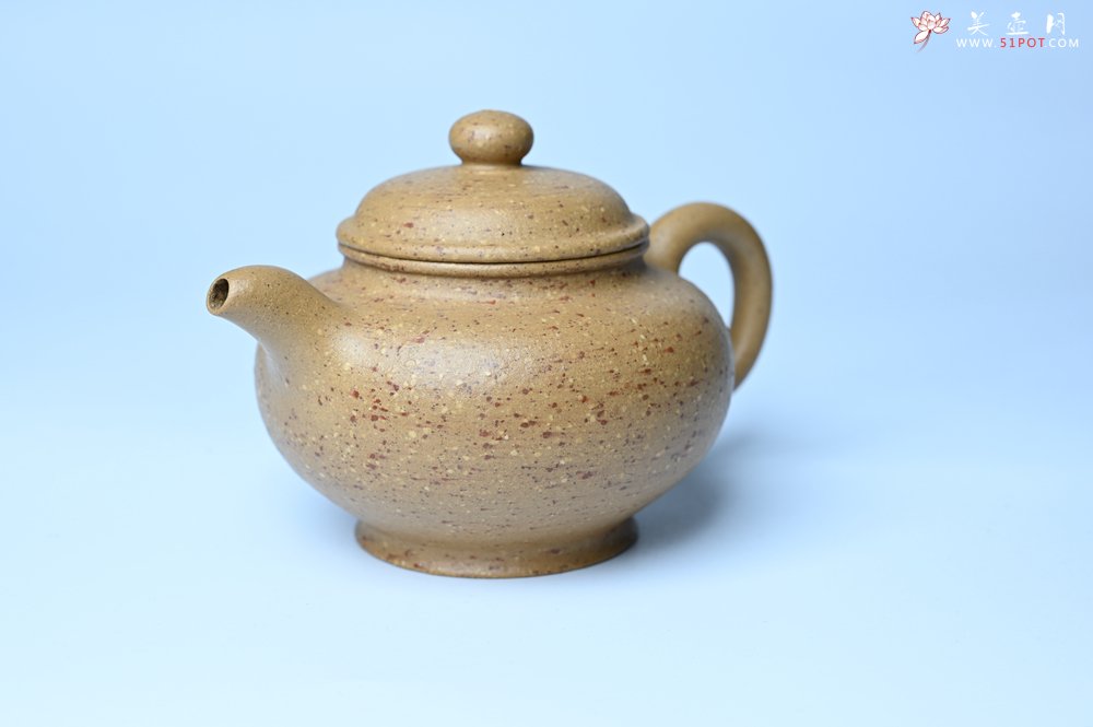 紫砂壶图片：美壶特惠 特好粗砂桃花段泥掇只紫砂壶 茶人醉爱 - 宜兴紫砂壶网