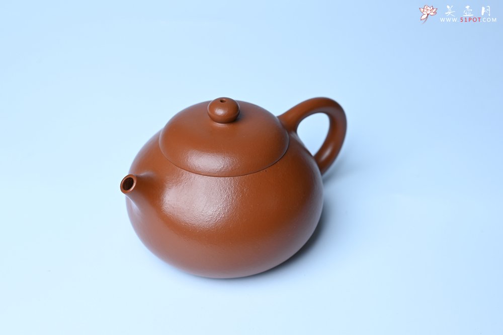 紫砂壶图片：潜力股周小培 油润黄龙山朱泥 全手工文旦壶 壶特好 期待与您结缘 - 宜兴紫砂壶网