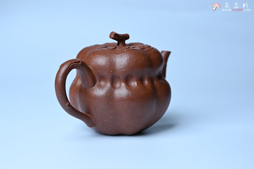 紫砂壶图片：美壶特惠 特好降坡泥 柿柿如意紫砂壶 肌理丰富生动 - 宜兴紫砂壶网