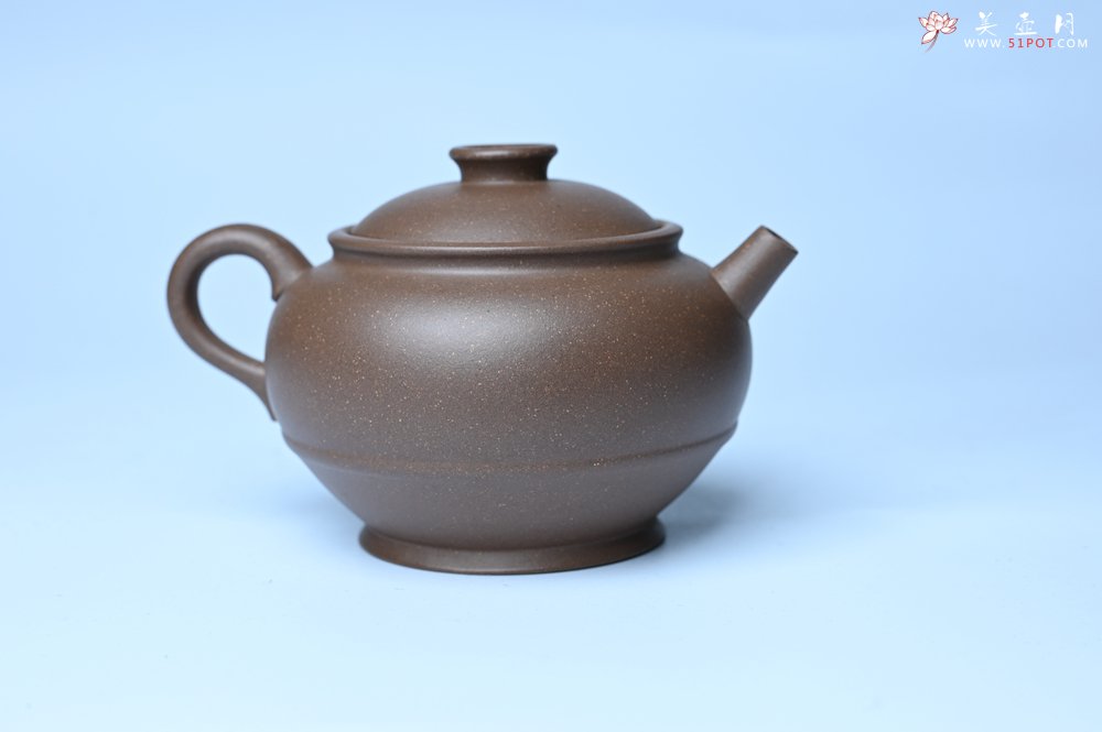 紫砂壶图片：美壶特惠 紫砂壶手工手制青灰段泥巨轮壶 茶壶 茶具 单壶 - 宜兴紫砂壶网