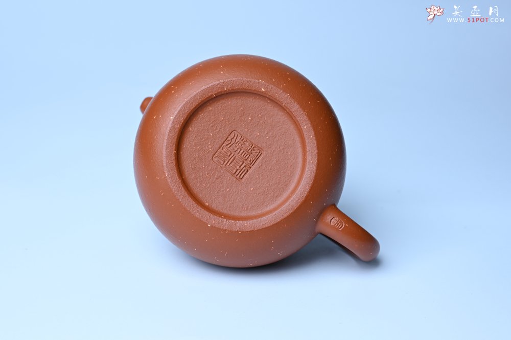 紫砂壶图片：美壶特惠 特好红泥桂花砂茄段壶 茶人醉爱 - 宜兴紫砂壶网