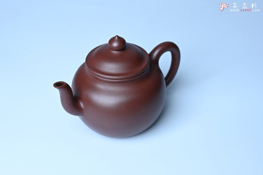 紫砂壶图片：油润黄龙山4号深井红皮龙 全手工高宫灯壶 东西灰常赞 - 宜兴紫砂壶网