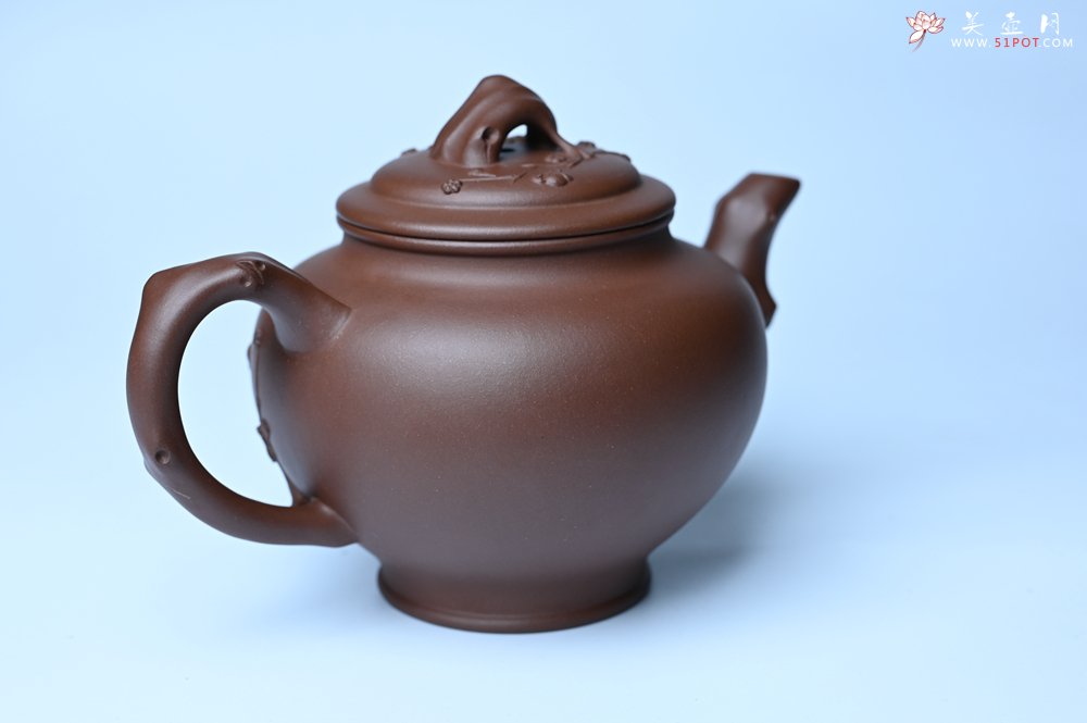 紫砂壶图片：美壶特惠 精致报春系列之梅花报春壶 - 宜兴紫砂壶网