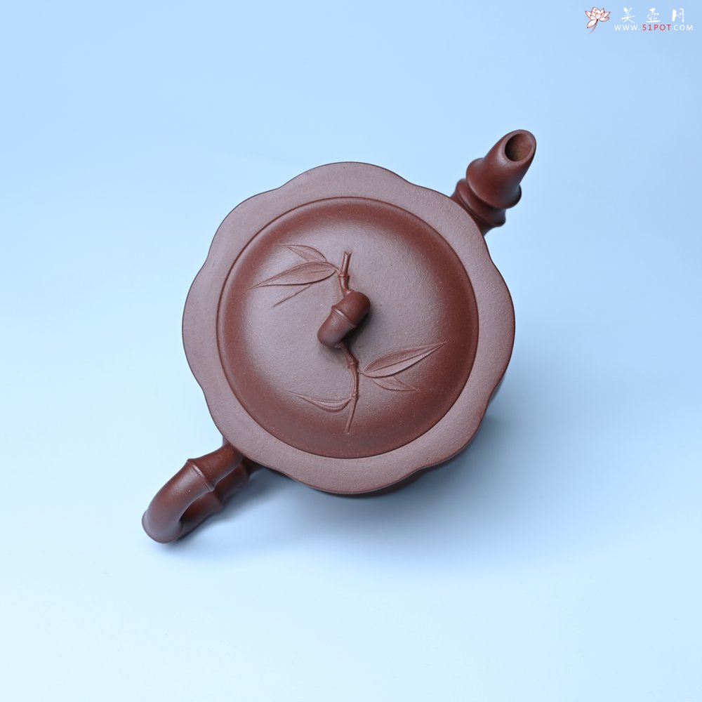 紫砂壶图片：美壶特惠 紫砂壶手工手制优质紫泥八段竹壶 茶人醉爱 - 宜兴紫砂壶网