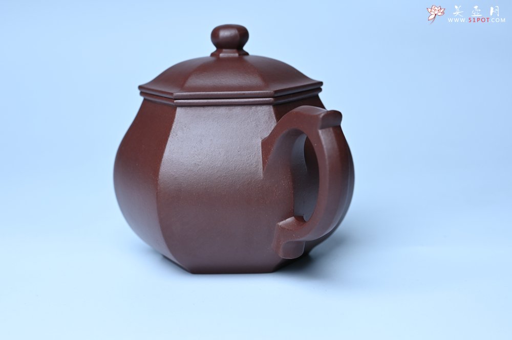 紫砂壶图片：全手工六方高韵 韵味悠长 - 宜兴紫砂壶网