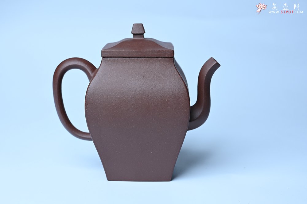 紫砂壶图片：美壶特惠 全手工镶接四方吉金壶 泥料超好 茶人醉爱 - 宜兴紫砂壶网