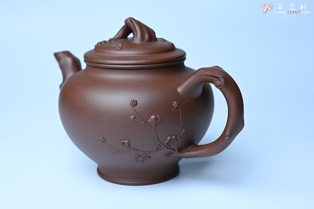 紫砂壶图片：美壶特惠 精致报春系列之梅花报春壶 - 宜兴紫砂壶网