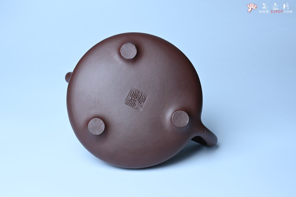 紫砂壶图片：潜力股周小培 特好全手工底槽清子冶石瓢 助工装饰 一片冰心在玉壶 特文气 - 宜兴紫砂壶网