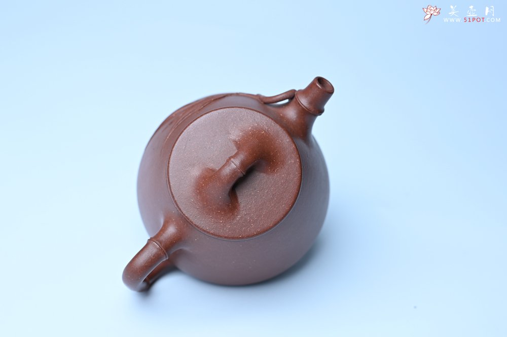 紫砂壶图片：美壶特惠 优质紫泥竹叶高石瓢壶 茶人醉爱 - 宜兴紫砂壶网