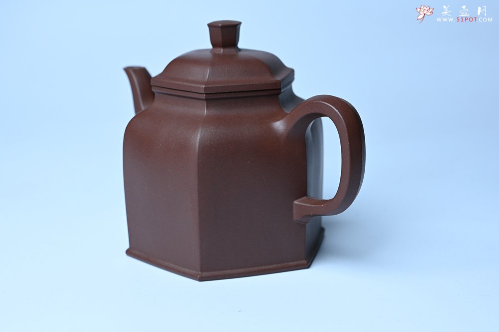 紫砂壶图片：美壶特惠 精致全手工六方金钟 泥料超好 - 宜兴紫砂壶网