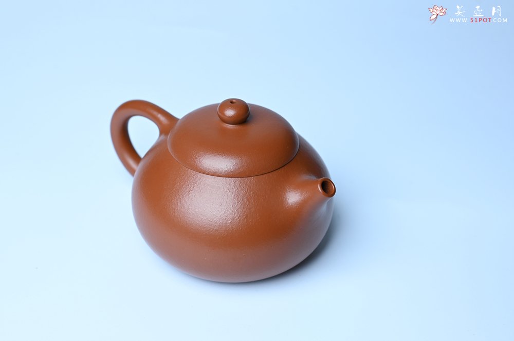 紫砂壶图片：潜力股周小培 油润黄龙山朱泥 全手工文旦壶 壶特好 期待与您结缘 - 宜兴紫砂壶网