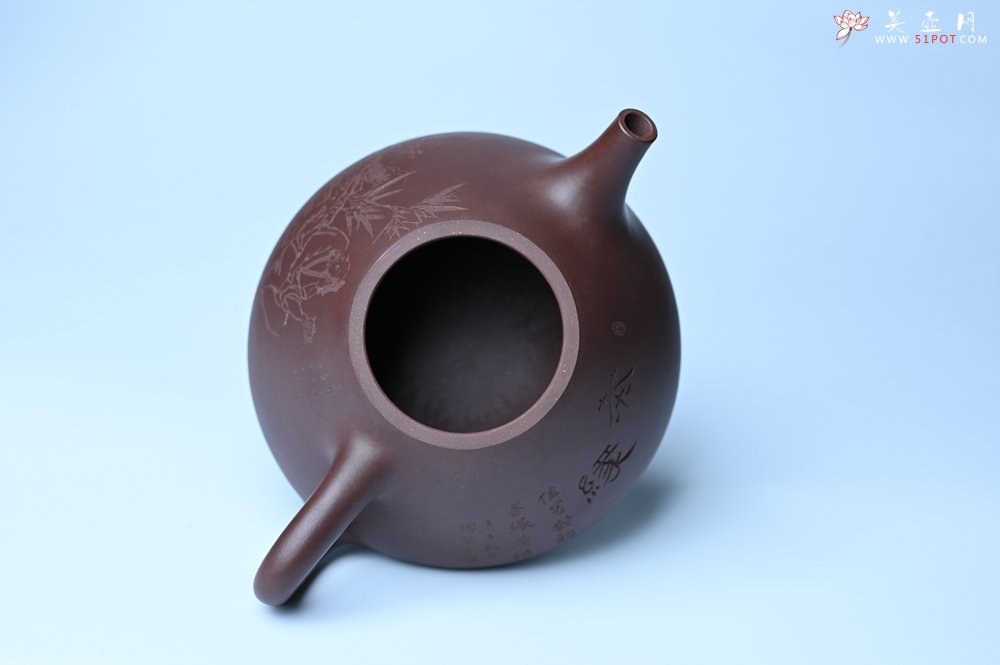 紫砂壶图片：潜力股周小培 特好全手工底槽清子冶石瓢 助工装饰品茶玩壶图 特文气 - 宜兴紫砂壶网