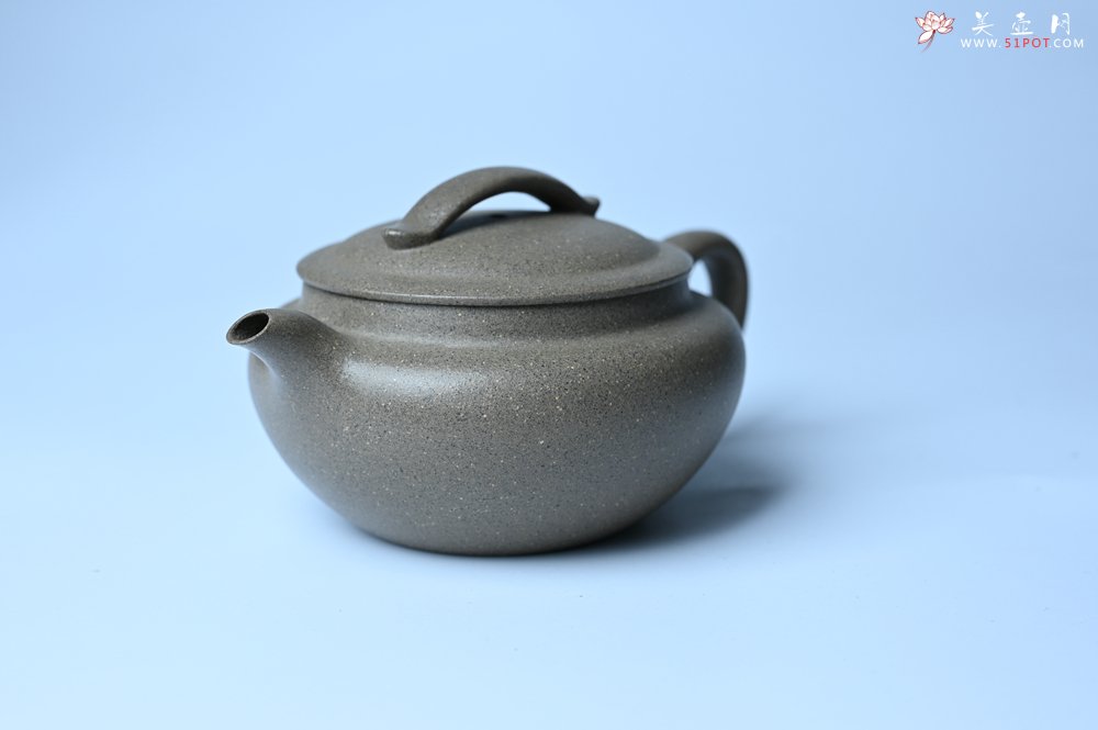 紫砂壶图片：美壶特惠 特好芝麻绿泥云帆紫砂壶 茶人醉爱 - 宜兴紫砂壶网