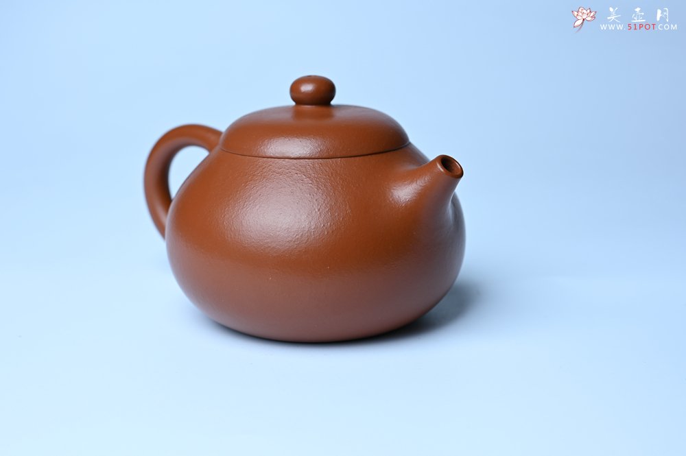 紫砂壶图片：潜力股周小培 油润黄龙山朱泥 全手工文旦壶 壶特好 期待与您结缘 - 宜兴紫砂壶网