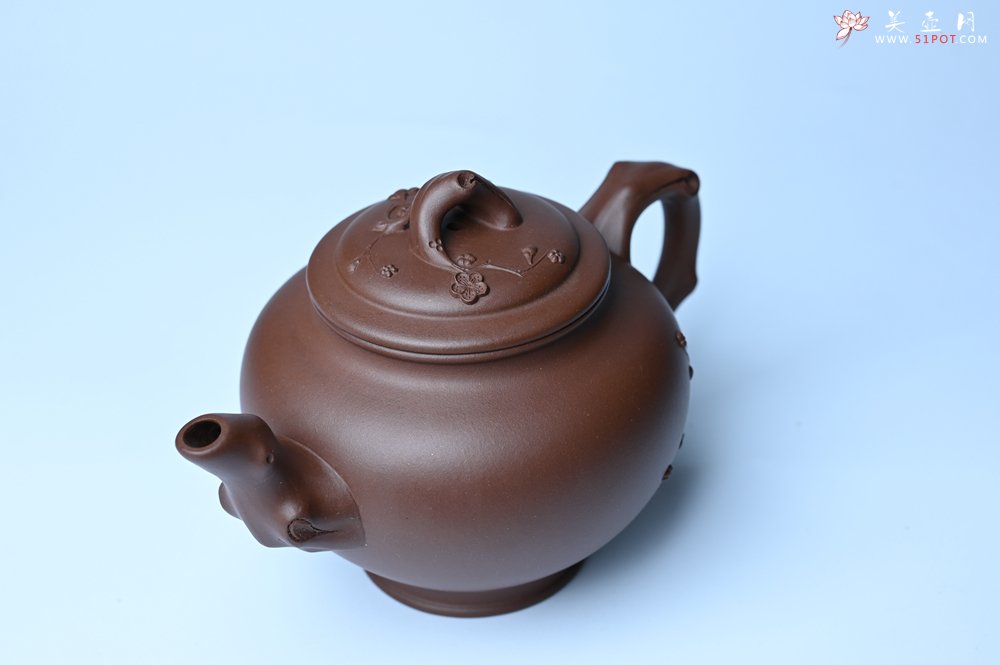 紫砂壶图片：美壶特惠 精致报春系列之梅花报春壶 - 宜兴紫砂壶网