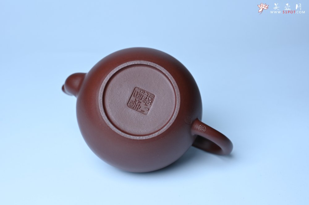 紫砂壶图片：油润黄龙山4号深井红皮龙 全手工高宫灯壶 东西灰常赞 - 宜兴紫砂壶网