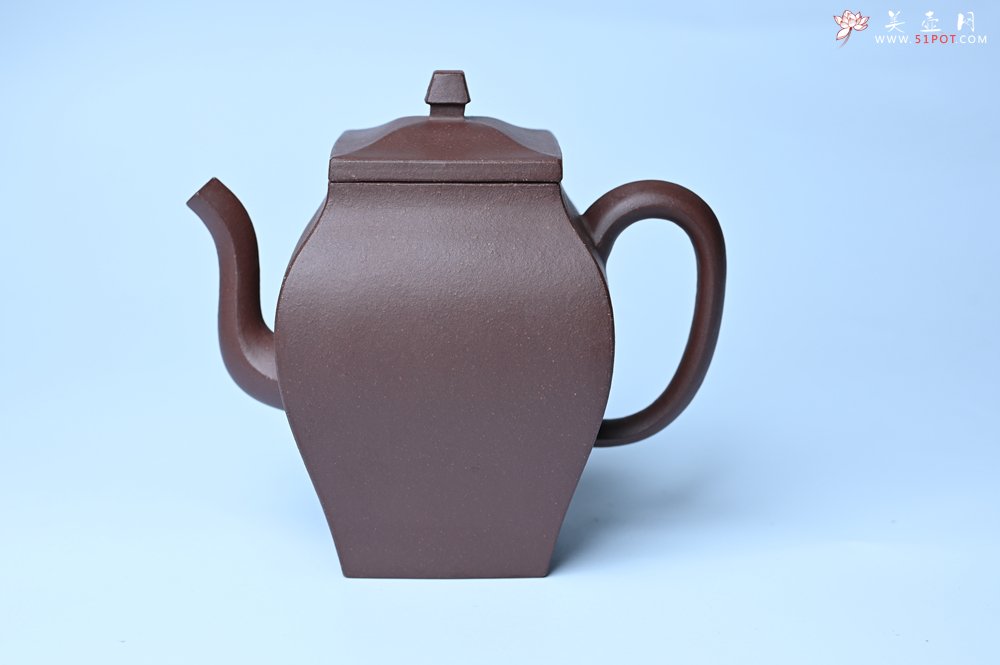 紫砂壶图片：美壶特惠 全手工镶接四方吉金壶 泥料超好 茶人醉爱 - 宜兴紫砂壶网