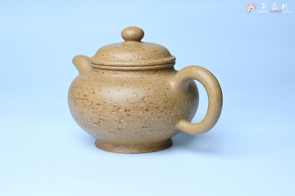 紫砂壶图片：美壶特惠 特好粗砂桃花段泥掇只紫砂壶 茶人醉爱 - 宜兴紫砂壶网