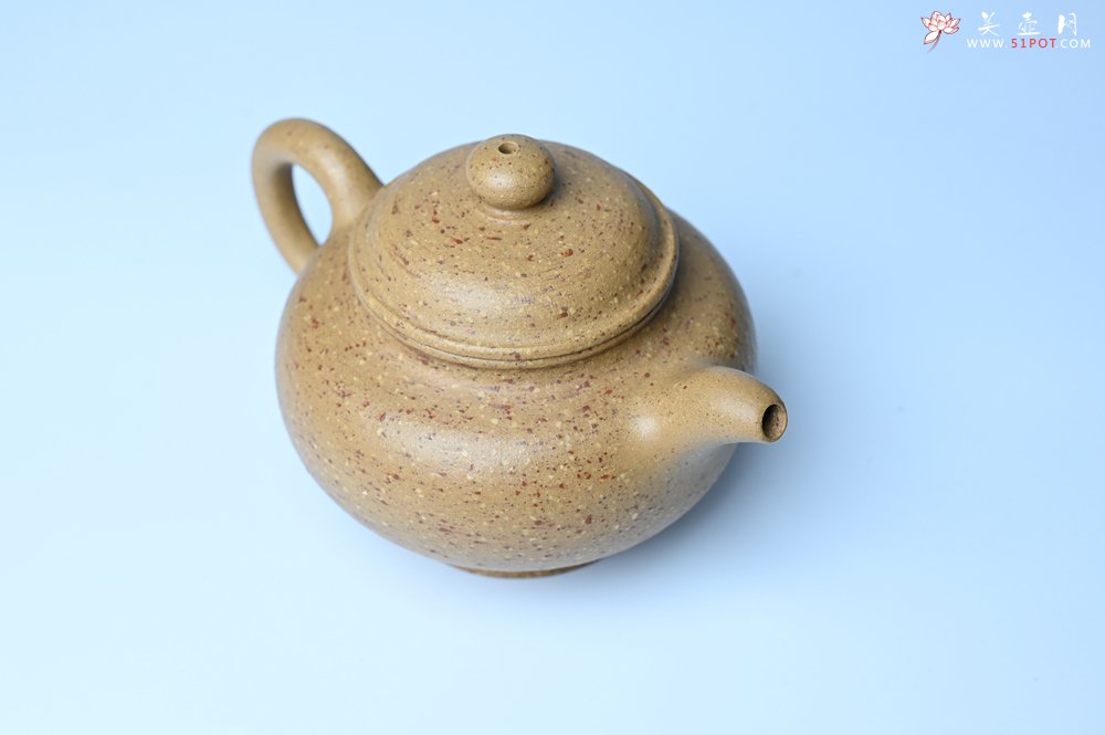 紫砂壶图片：美壶特惠 特好粗砂桃花段泥掇只紫砂壶 茶人醉爱 - 宜兴紫砂壶网