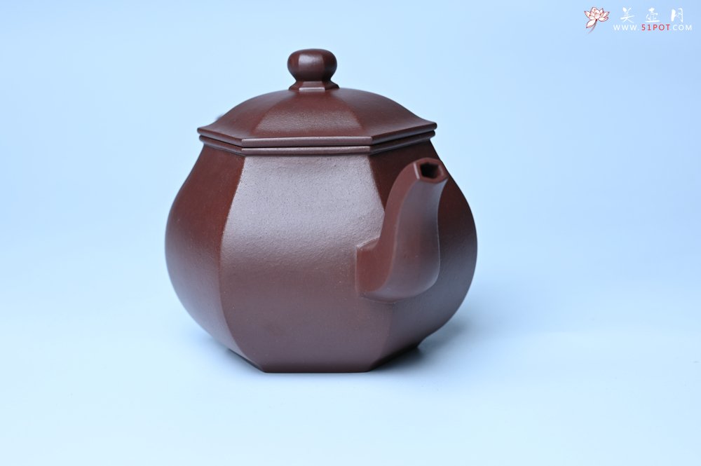 紫砂壶图片：全手工六方高韵 韵味悠长 - 宜兴紫砂壶网