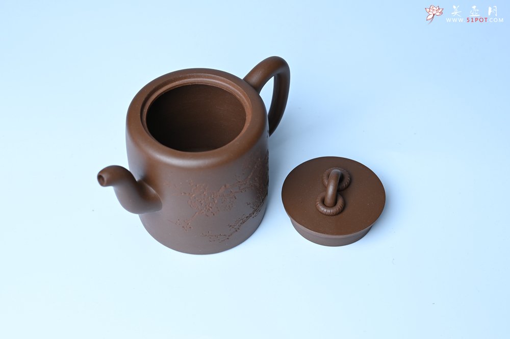 紫砂壶图片：美壶特惠 潜力股王静然 优质紫泥双圈壶 春风大雅能容物 装饰文雅 - 宜兴紫砂壶网