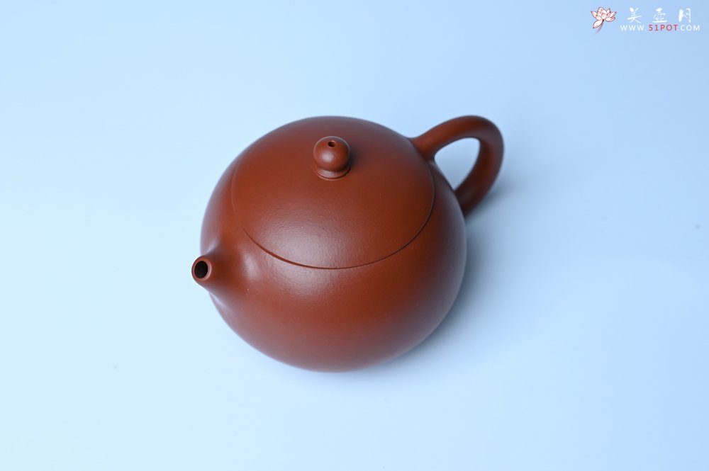 紫砂壶图片：美壶特惠 油润大红袍朱泥 小品西施壶 茶人醉爱 - 宜兴紫砂壶网