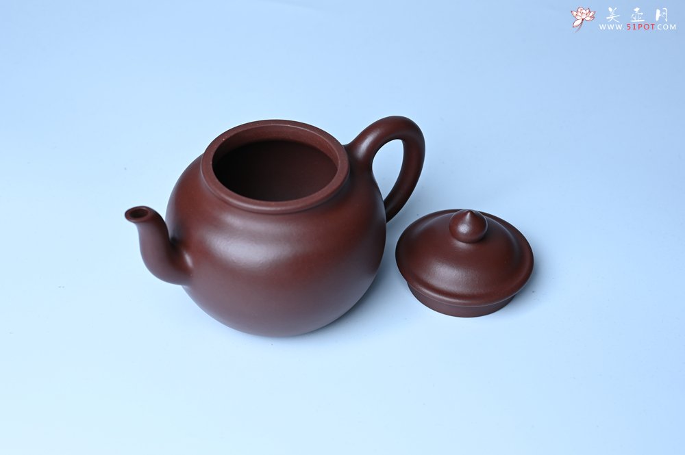 紫砂壶图片：油润黄龙山4号深井红皮龙 全手工高宫灯壶 东西灰常赞 - 宜兴紫砂壶网