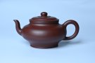 紫砂壶图片：油润黄龙山4号深井红皮龙 全手工摹顾景舟高虚扁 做工特好 - 宜兴紫砂壶网