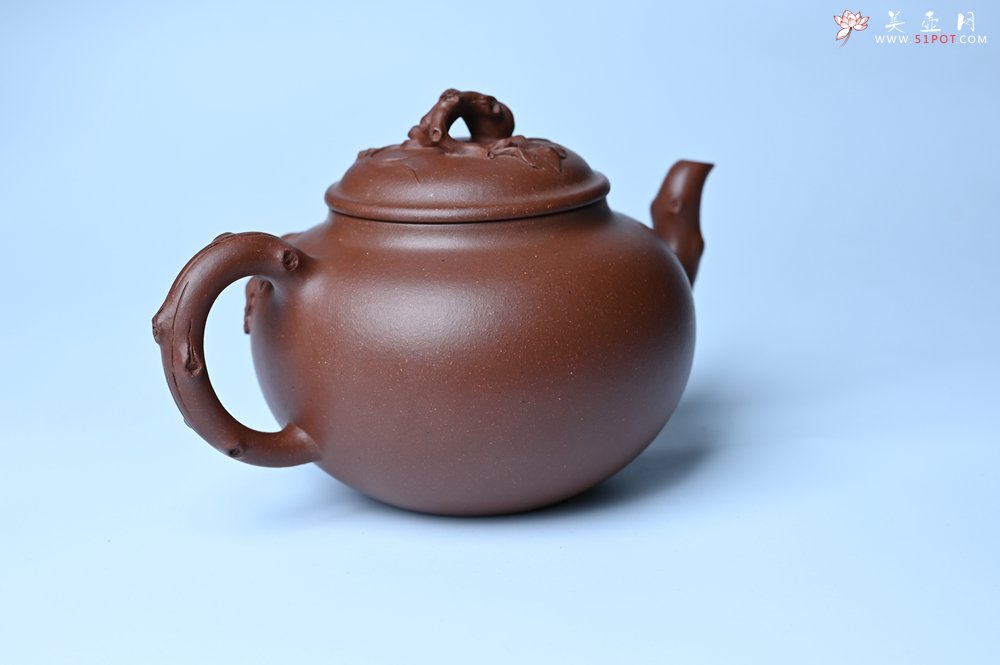 紫砂壶图片：美壶特惠 精品多子多福紫砂壶 帖叶生动细腻 送礼佳品 - 宜兴紫砂壶网