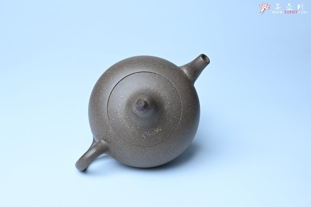 紫砂壶图片：美壶特惠 精致青段大肚茄子壶 茶人醉爱 - 宜兴紫砂壶网