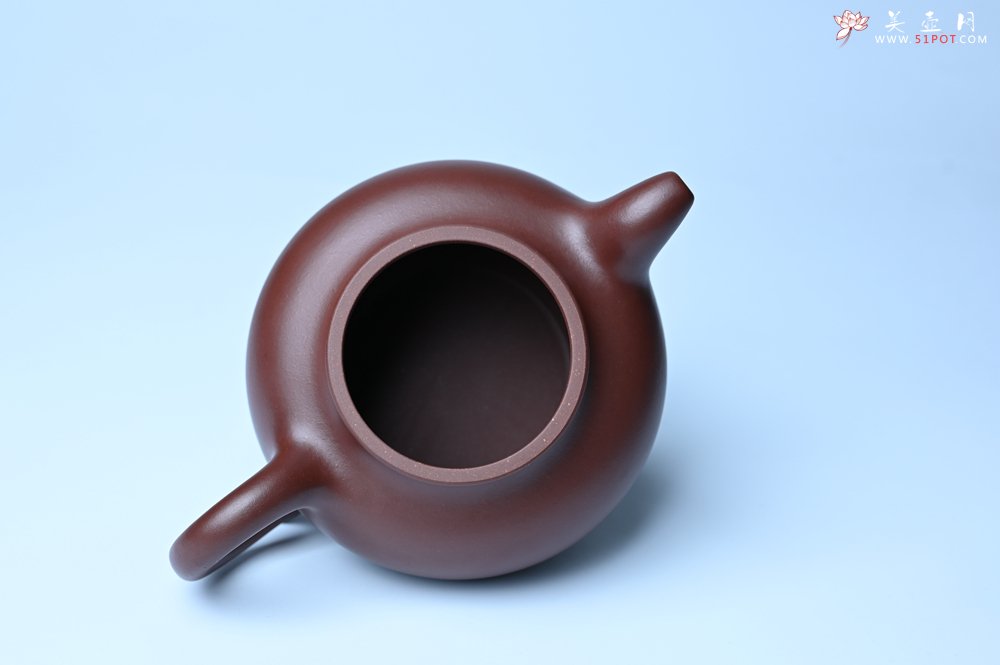 紫砂壶图片：潜力股周小培老师 4号井深井红皮龙 超精致全手工莲子茶壶 - 宜兴紫砂壶网