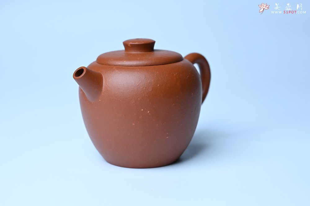 紫砂壶图片：美壶特惠 精品粗砂红泥巨轮壶 茶人醉爱 - 宜兴紫砂壶网