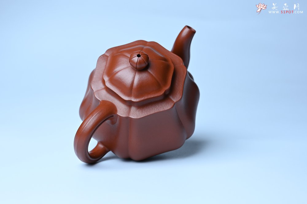 紫砂壶图片：美壶特惠 老朱泥高菱壶 茶人醉爱 - 宜兴紫砂壶网