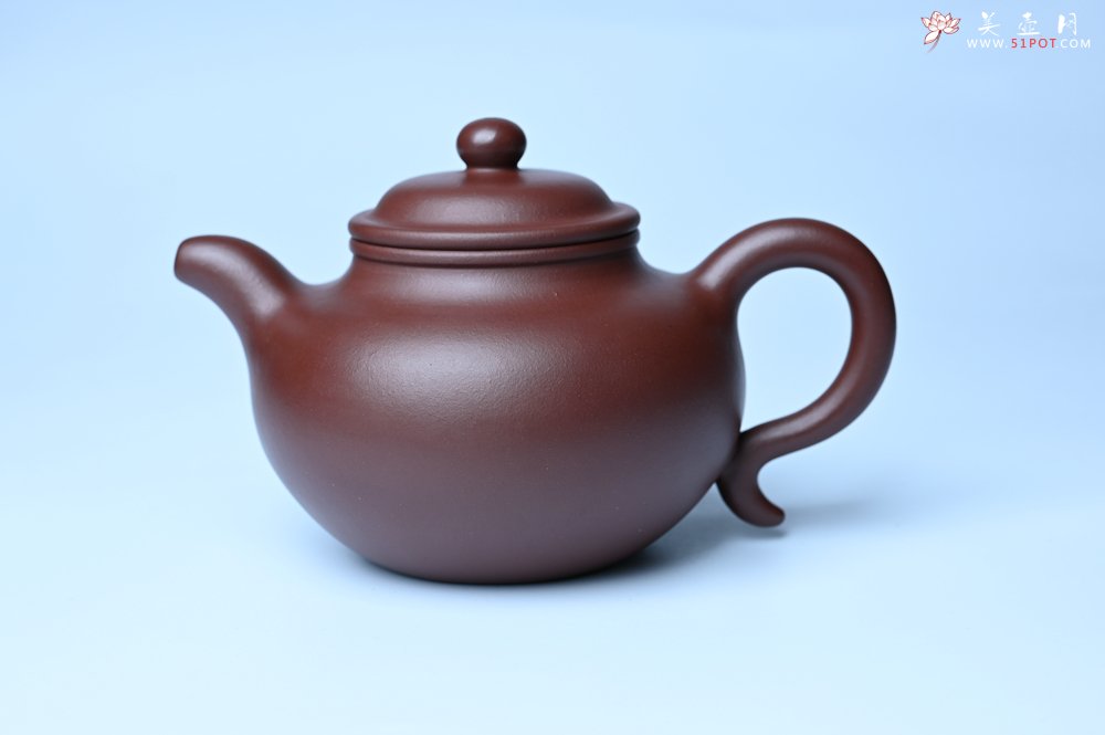 紫砂壶图片：潜力股周小培老师 4号井深井红皮龙 超精致全手工莲子茶壶 - 宜兴紫砂壶网