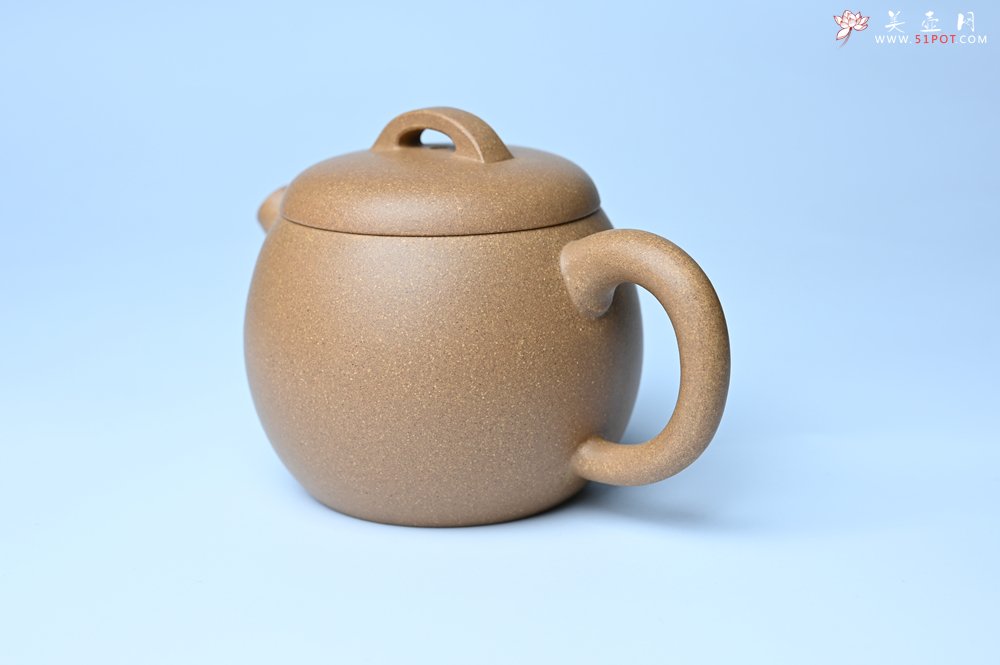 紫砂壶图片：美壶特惠 特好老黄段泥精致大炮巨轮壶 茶人醉爱 - 宜兴紫砂壶网