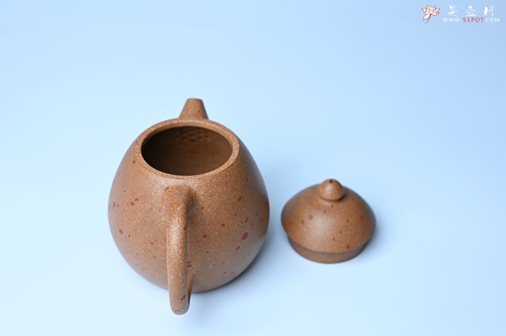 紫砂壶图片：美壶特惠 特好桃花段泥龙蛋紫砂壶 茶人醉爱 - 宜兴紫砂壶网