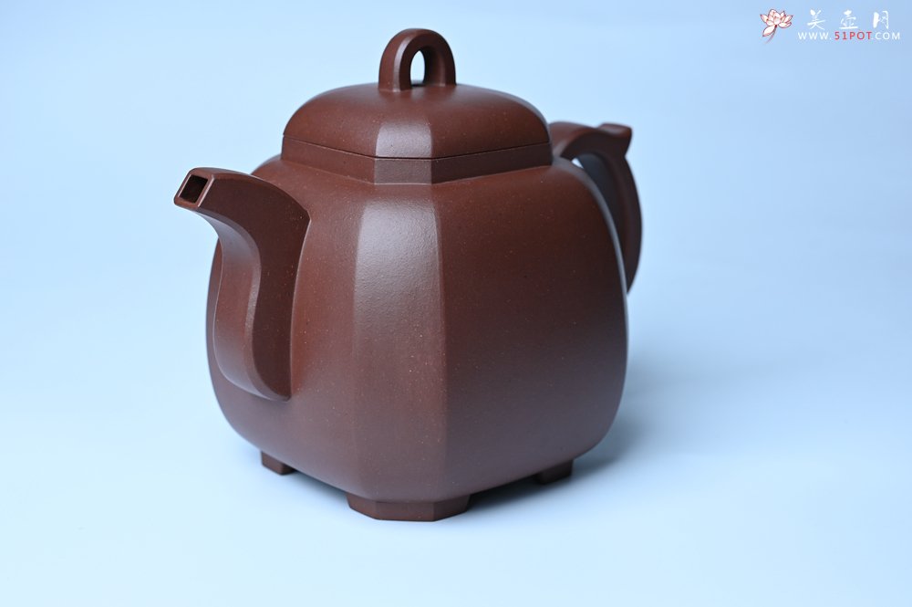 紫砂壶图片：实力派张海艳全手工家藏底槽清精工福临八方壶 气势磅礴 - 宜兴紫砂壶网