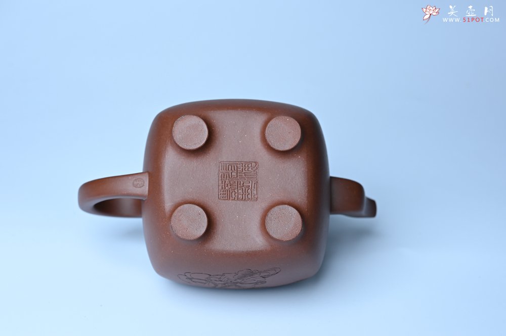紫砂壶图片：实力派张海艳全手工油润底曹青重器鸣远四方 气势磅礴 用心之作 装饰人物特文气 - 宜兴紫砂壶网