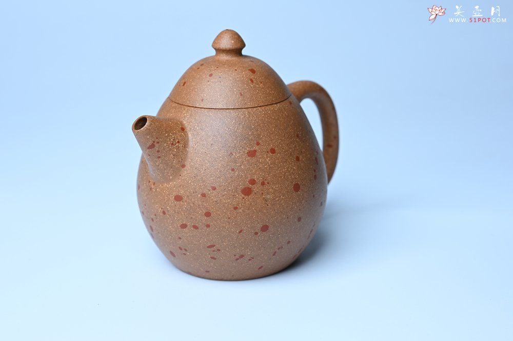紫砂壶图片：美壶特惠 特好桃花段泥龙蛋紫砂壶 茶人醉爱 - 宜兴紫砂壶网