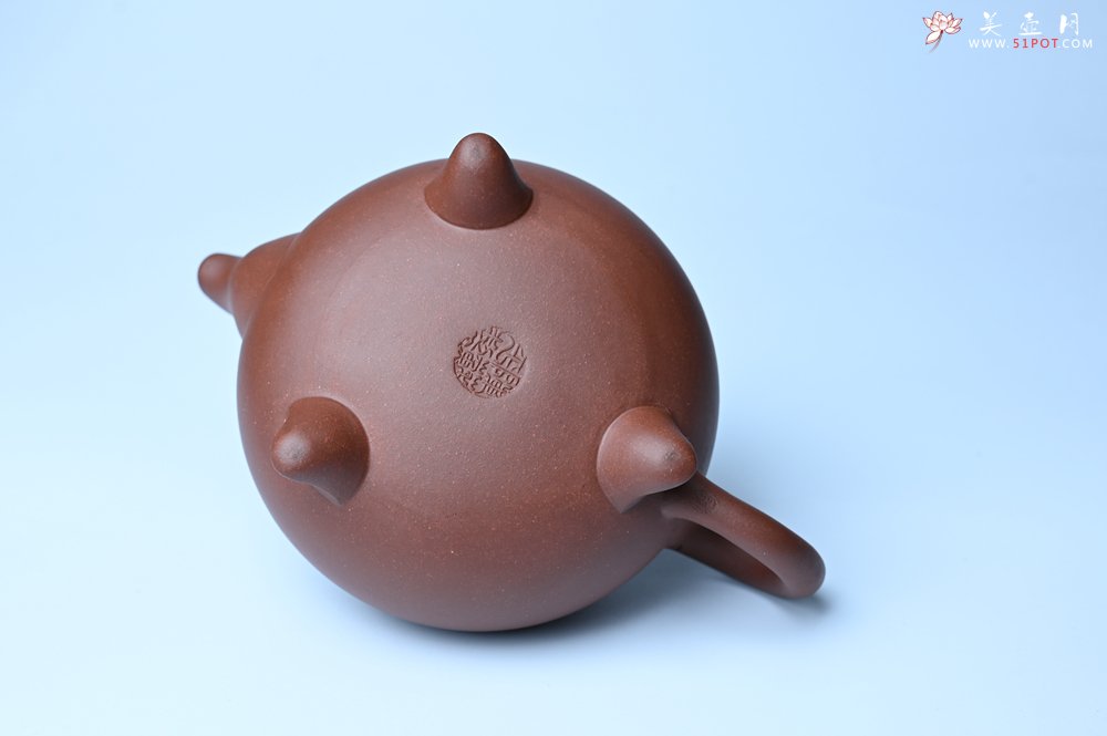 紫砂壶图片：美壶特惠 精致特好底曹青云肩如意壶 - 宜兴紫砂壶网