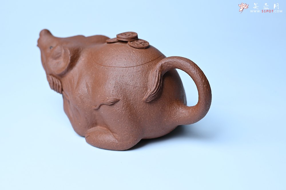 紫砂壶图片：美壶特惠 优质降坡泥鼠你有钱壶壶 茶人醉爱 - 宜兴紫砂壶网