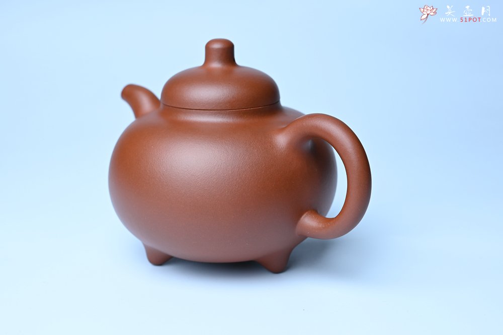 紫砂壶图片：潜力股周小培老师 老师家藏黄龙山一号井小红泥 全手工乳鼎壶 - 宜兴紫砂壶网