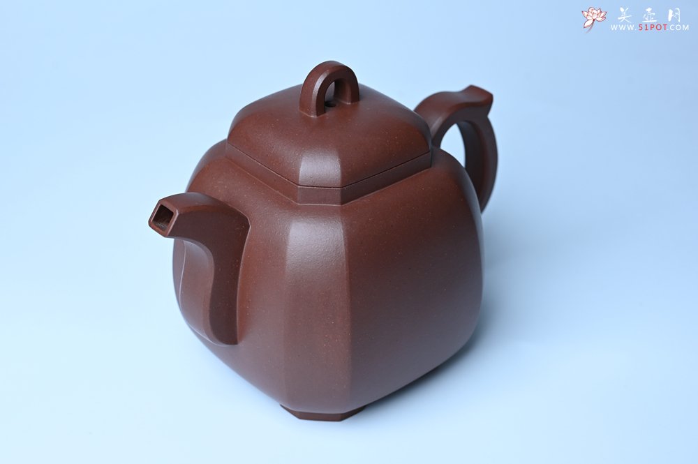 紫砂壶图片：实力派张海艳全手工家藏底槽清精工福临八方壶 气势磅礴 - 宜兴紫砂壶网