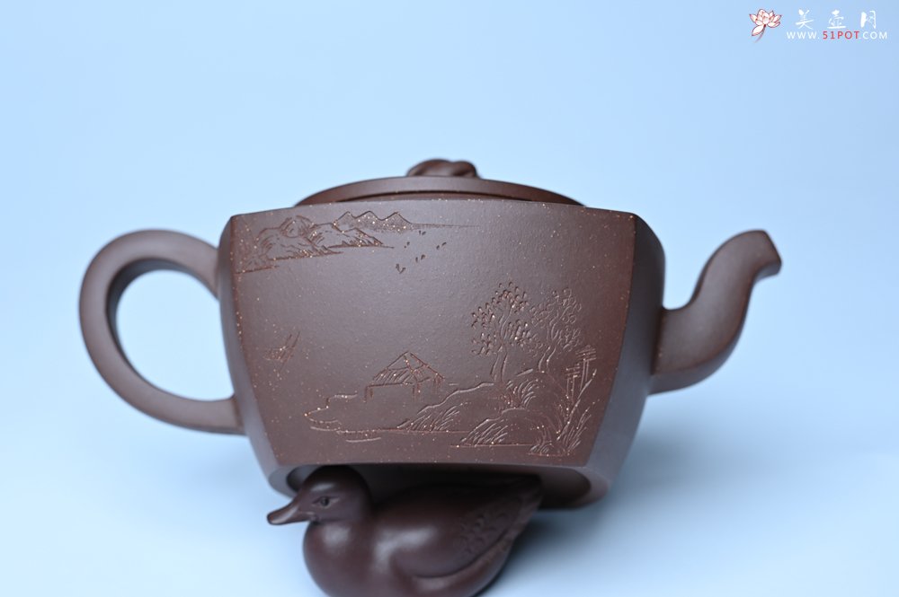 紫砂壶图片：美壶年底特惠 精工卧虎藏龙壶 难度大 茶人醉爱 - 宜兴紫砂壶网