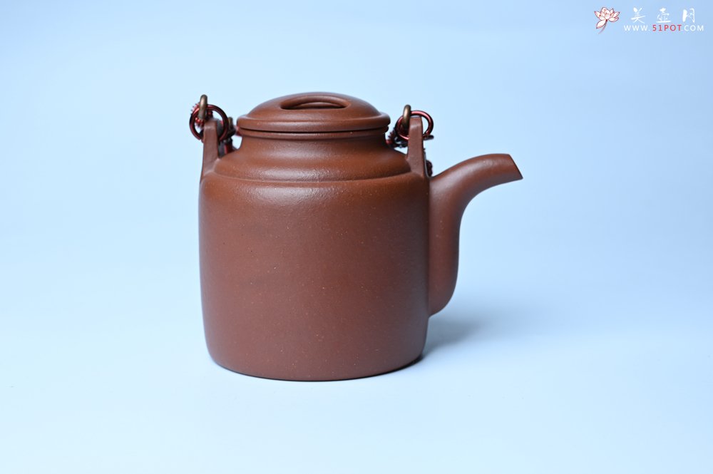 紫砂壶图片：美壶特惠 特好红皮龙精工洋桶壶 茶人醉爱 - 宜兴紫砂壶网
