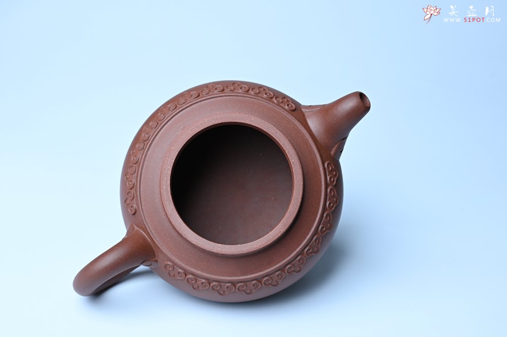 紫砂壶图片：美壶特惠 精致特好底曹青云肩如意壶 - 宜兴紫砂壶网
